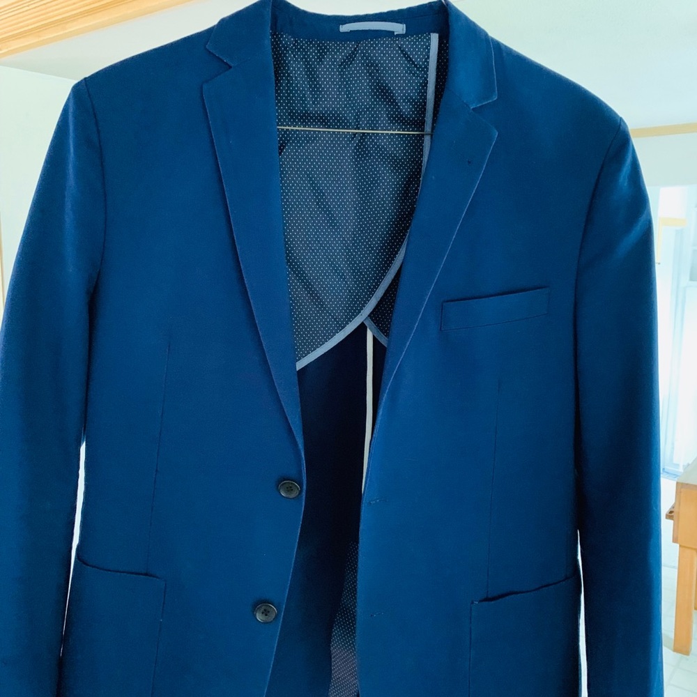 Combatant Gentlemen 42R Slim Fit Blue Blazer